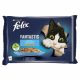 Felix Fantastic Multipack Lazaccal és Lepényhallal Aszpikban 4x85g