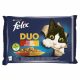 Felix Fantastic Duo Házias válogatás Aszpikban 4x85g