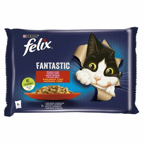 Felix Fantastic Multipack Nyúllal és Báránnyal Aszpikban 4x85g