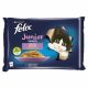 Felix Fantastic Multipack Junior Csirkével és Lazaccal Aszpikban 4x85g