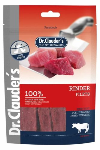 Dr.Clauders Dog Jutalomfalat Premium Marhafilé Darabok 80g