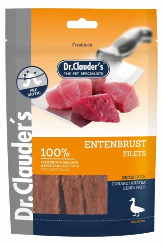 Dr.Clauders Dog Jutalomfalat Premium Kacsamell 80g