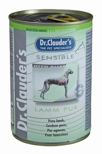 Dr.Clauders Dog Selected Meat Sensible Lamb Pure bárányos konzerv 400g