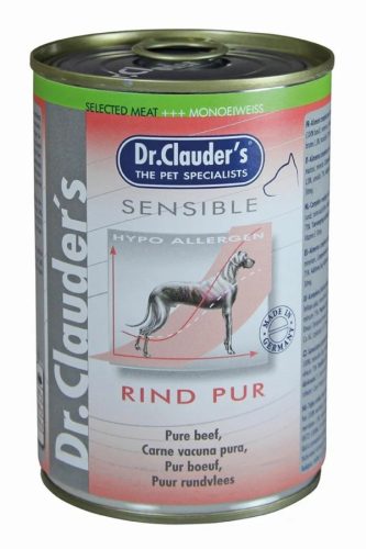 Dr.Clauders Dog Selected Meat Sensible Beef Pure marhás konzerv 400g