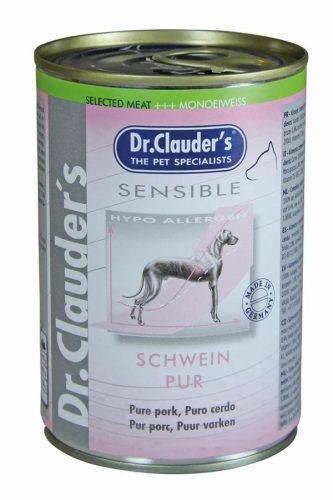 Dr.Clauders Dog Selected Meat Sensible Pork Pure sertéses konzerv 375g