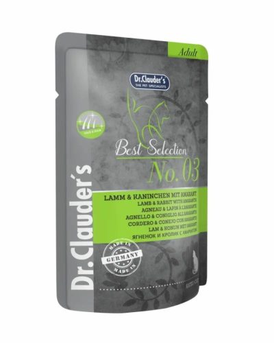 Dr.Clauders Best Selection Cat No3 alutasak bárány&nyúl amaránttal - Hair&Skin 85g