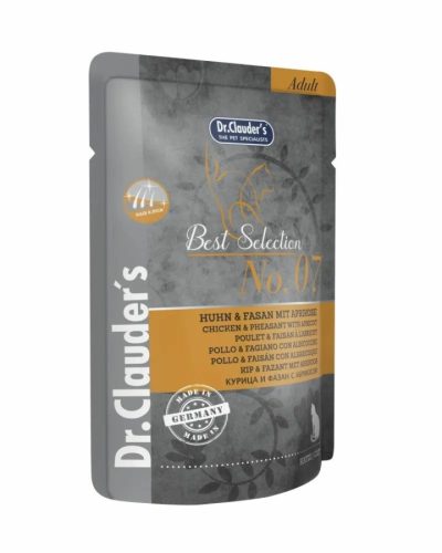 Dr.Clauders Best Selection Cat No7 alutasak csirke& fácán sárgabarackkal - Hair&skin 85g
