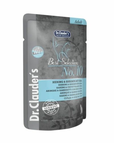 Dr.Clauders Cat Best Selection No10 Alutasak Hering&garnéla chia maggal 85g