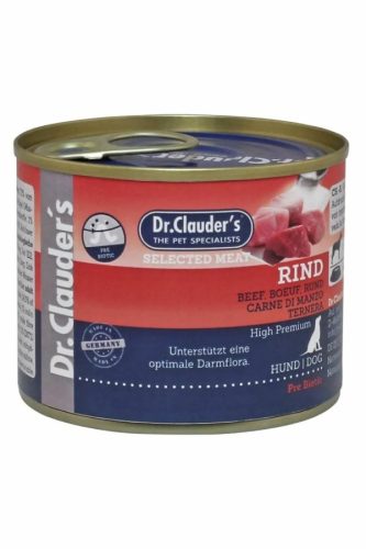 Dr.Clauders Dog Selected Meat Marhás konzerv 200g