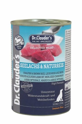 Dr.Clauders Dog Selected Meat Tőkehalas és rizses konzerv 400g