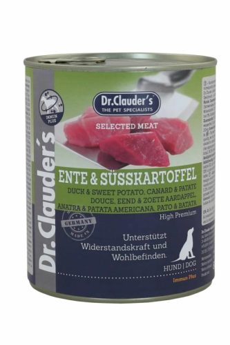 Dr.Clauders Dog Selected Meat Kacsás és édesburgonyás konzerv 800g