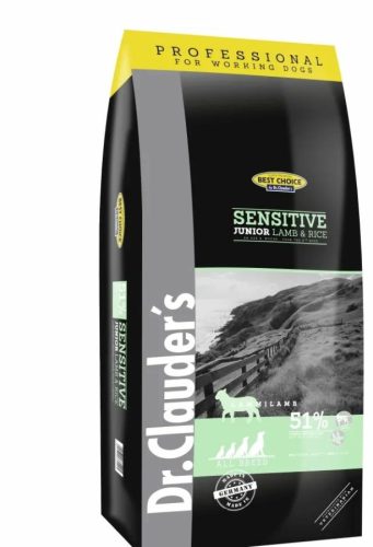 Dr.Clauders Best Choice Junior Sensitive Bárány&rizs All breed 20kg