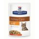 Hills Prescription Diet  Feline K/D Pouch Chicken 12x85g - krónikus vese- és szívelégtelenség; ur