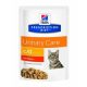 Hills Prescription Diet  Feline C/D Pouch Chicken 12x85g - struvit és kalcium-oxalát húgykövessé