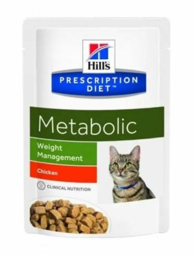 Hills Prescription Diet  Feline Metabolic 12x85g - elhízott és túlsúlyos macskák étrendi kezelése