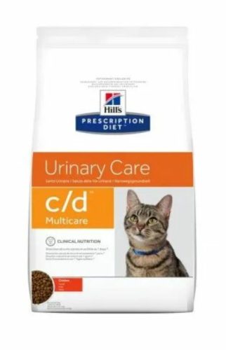 Hills Prescription Diet  Feline C/D Multicare 400 g - struvit és kalcium-oxalát húgykövesség