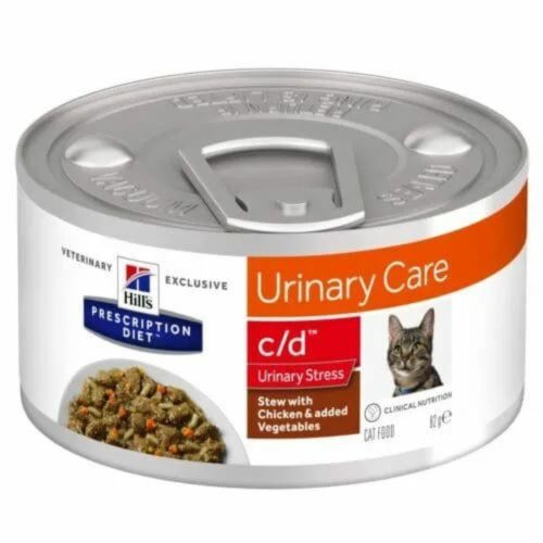 Hills Prescription Diet  Feline C/D Multicare Urinary Stress 82 g - a stressz okozta Idiopatikus