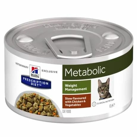 Hills Prescription Diet  Feline Metabolic 82 g - elhízott és túlsúlyos macskák étrendi kezelése,