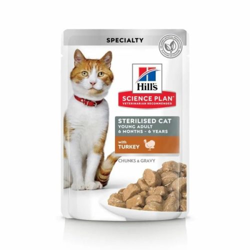 Hills Science Plan Feline Young Adult  SterilzedCat Turkey Alutasak 12x85g