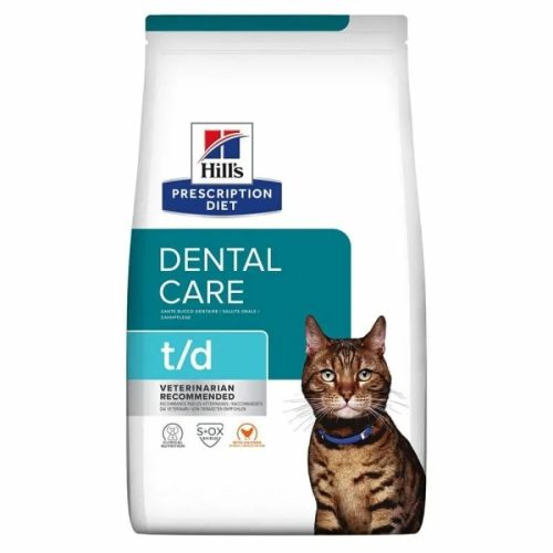 Hills PD Feline T/D 3 kg - Fogproblémák: foglepedék, fogkő, fogelszíneződés