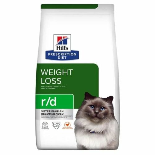 Hills PD Feline R/D 3 kg - elhízás, fibrát kezelés