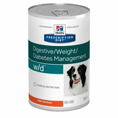 Hills Prescription Diet  Canine W/D 370 g - cukorbetegség, súly szintentartása, rostra reagáló GI