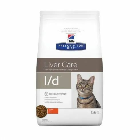 Hills Prescription Diet  Feline L/D 1.5 kg - májbetegségek