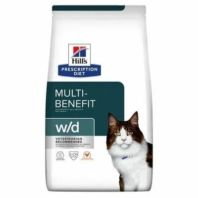 Hills Prescription Diet  Feline W/D 1.5 kg - cukorbetegség, súly szintentartása, rostra reagáló G