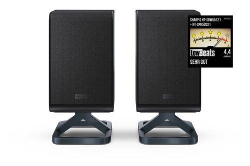 SHARP Q HT-SPR52021(BK) 2.0.2 Vezeték nélküli hátsó hangsugárzópár, fekete