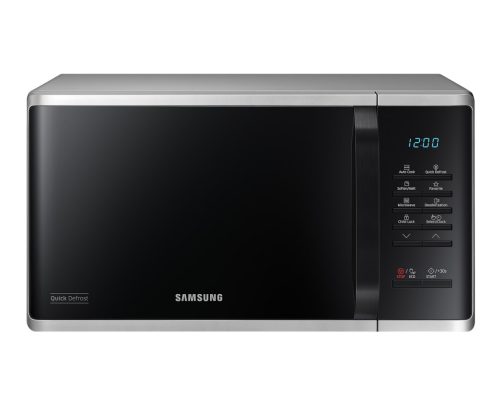 Samsung MS23K3513AS/EO Szabadonálló solo mikrohullámú sütő Gyors kiolvasztás funkcióval 23 L, ezüst