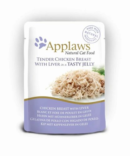 Applaws Cat Tasakos Csirkehús Májjal Zselében, 70g
