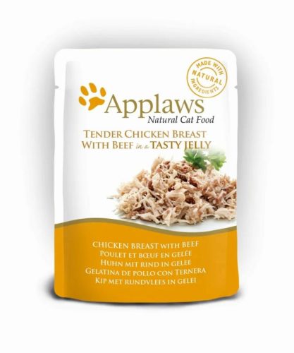 Applaws Cat Tasakos Csirkehús Marhahússal Zselében, 70g