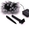Iris Buborékgömb alakú 16mm/8 programos/12m/IPX3 szabványos/meleg fehér/100db LED-es/napelemes fényfüzér, fénydekoráció