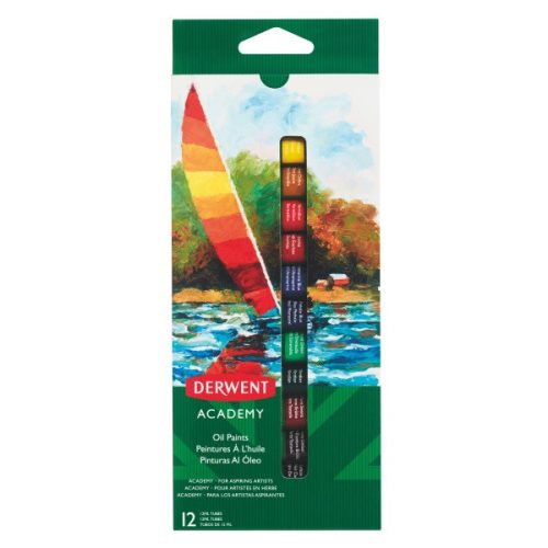 Derwent 12ml 12db olajfesték készlet