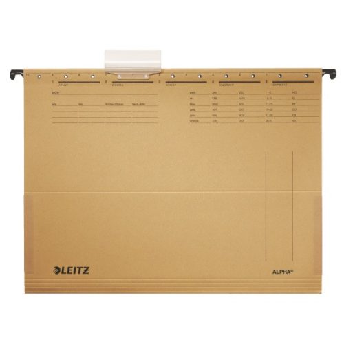 Leitz Alpha A4 oldalt zárt 25db/cs natúr függőmappa