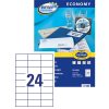 Avery Europe100 ELA008 64,6x33,8mm univerzális 2400db-os etikett