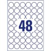 Avery 6223-10 30mm 10 ív univerzális fehér köretikett