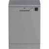 Beko DVN-05320 S ezüst, programok száma: 5, szabadonálló, 13 terítékes mosogatógép