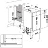 Whirlpool WSBO 3O34 PF X programok száma: 8, beépíthető, 10 terítékes mosogatógép
