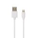 AVAX CB124W PURE 2m 2,1A USB A-Lightning fehér adat- és töltőkábel