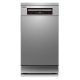 Toshiba DW-10F2EE(S) inox, programok száma: 6, keskeny szabadonálló, 10 terítékes mosogatógép