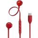 JBL T 305 C RED vezetékes USB C mikrofonos piros fülhallgató