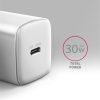 Axagon ACU-PD30W 30W PD 3.0 QC Type-C fehér hálózati töltő