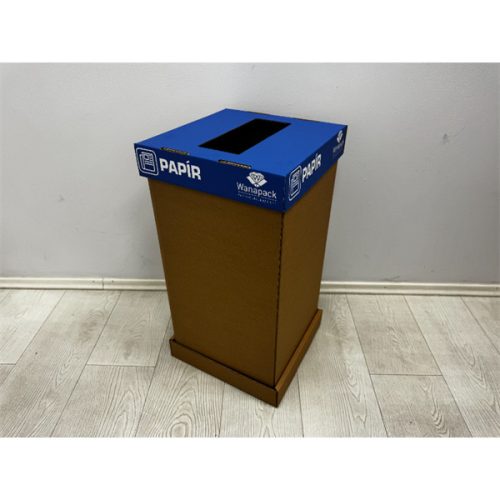 Wanapack 50 l szelektív papíros szemetes kék tető + palást + alj