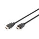 DIGITUS High Speed Premium UHD 4K 3D 60Hz 2.0 aranyozott Ethernet HDMI kábel 2m