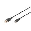 DIGITUS High Speed 2.0 mini USB B - USB type A kábel 1m
