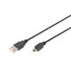 DIGITUS High Speed 2.0 mini USB B - USB type A kábel 1m