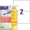 Avery 6604 210x148 mm univerzális 50+15 lap 130 db-os etikett
