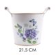 IRIS bádog kaspó füles hortenzia 21,5cm