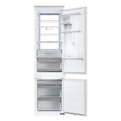 Haier HBW7519C alulfagyasztós, beépíthető, Hűtő:214L, Fagyasztó:86L, No frost hűtőszekrény